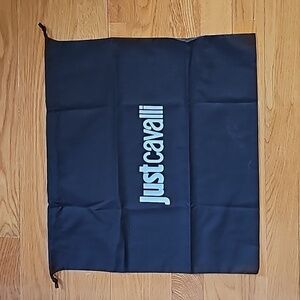 NEW Just Cavalli Travel Shoe PURSER Drawstring Dust Bag - 15.5" x 16"